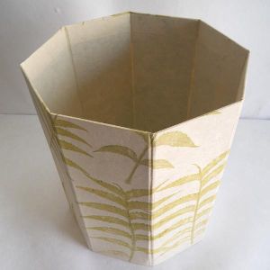 100% hemp paper given real leaves impressions dustbin