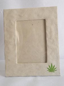 Printed hemp paper photo frame