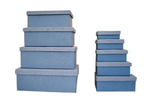 recycled denim rags paper Solid boxes