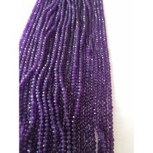 amethyst roundel faceted natural beads