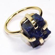 Blue lapis gemstone rings