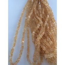Citrine smooth square natural beads