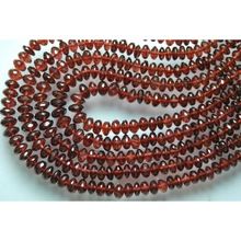 Garnet roundel faceted natural beads