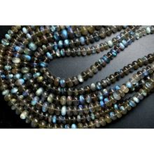 labradorite smooth roundels natural beads