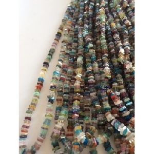 Multi stone smooth square natural stone beads