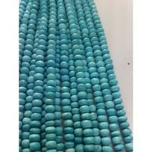 Turquoise roundel faceted loose beads