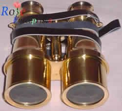 Brass Binocular with Leather Belt