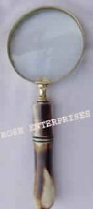 Brass Magnifying Glass with Handle