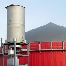 Biogas emission