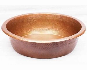 Copper Pedicure Bowl For Spa With Dimple