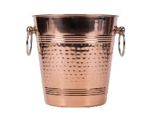 Hammered Copper  Bucket and Cooler