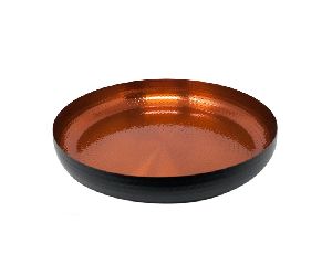 Large Hammered Copper Metal Color Tray