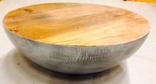 WOODEN BOWL COFFEE TABLE