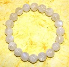 Rainbow Moonstone Gemstone Beaded Chakra Energy Bracelet