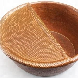 Foot Soak Hammered Copper Bowl