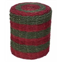 MultiColor Jute Fabric Small Cylindrical Pouf