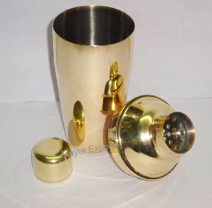 Gold Plated Cocktail Shaker
