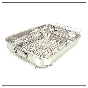 Stainless Steel Lasagna Tray with grill
