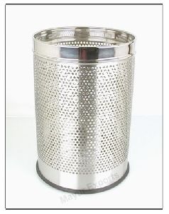 Stainless Steel Perforated Paper Bin