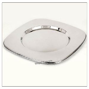 Stainless Steel Square Charger Plate
