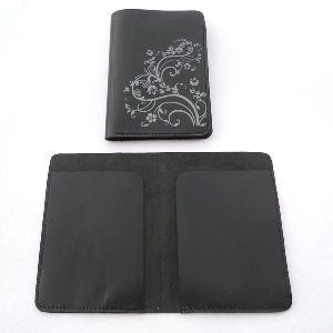 Black leather Passport cover