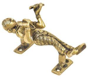 Brass Goddess With A Bird Door Handle