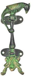 Brass Peacocks Brass Patina Parrot On Top Door Handle