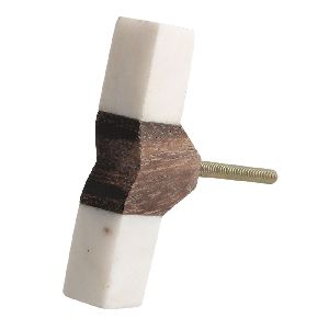 Stone And Wooden Long Cabinet Knobs