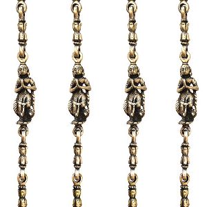 Swing Chain Set with Peacock and Dancing Lady Figurine(Set Of 4 Pieces)