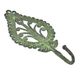 Tribal Brass Parsely Ornate Design Wall Hook