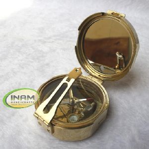 Nautical brass compass