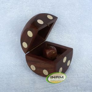 Sheesham Wood Box With Dice