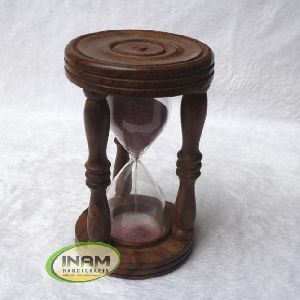 Wooden nautical sand timer