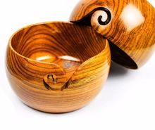 wooden Yarn Storage Bowl