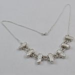 925 silver biwa pearl necklace