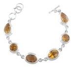 925 Silver Citrine Bracelet