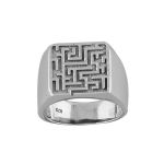 925 silver maze style finger ring for men