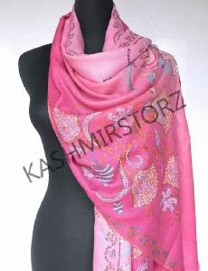 Hand Needle Embroidery Scarf and Shawls