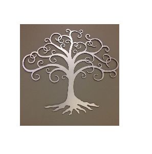 Hanging Silver Tree Wall