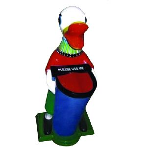 FIBRE MEDIUM DUCK DUSTBIN