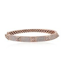 Rose Gold Pave Diamond Bangle