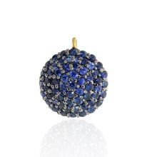 Sapphire Blue Pave Gemstone Charm