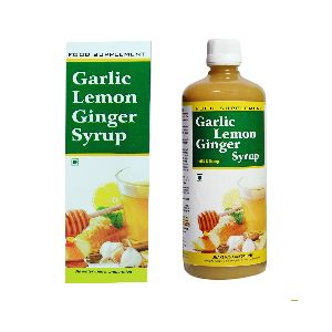 Garlic Lemon Ginger ACV Honey Syrup