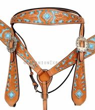Hand tooled Western saddle
