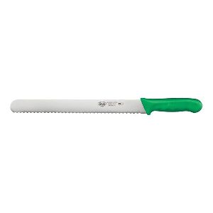 12 STRAIGHT BREAD KNIFE WITH GREEN HANDLE