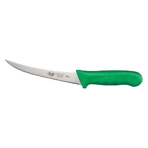 6 CURVED BONING KNIFE WITH GREEN HANDLE