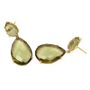 Green Amethyst Hydro Earring