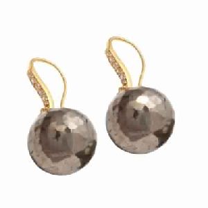 new Fashion Pyrite Gemstone Earring