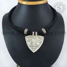 925 Sterling Silver Thread Necklace Traditional Jewelry