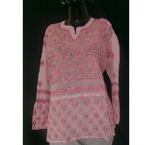 CherryBlossom Pink Georgette Top